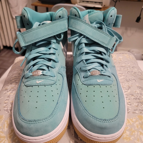 Nike Air Force 1 Mid Washed Teal Size 12